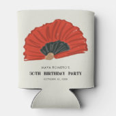 Rafraîchisseur Pour Canette 50ème Fan Flamenco Rouge (Dos)