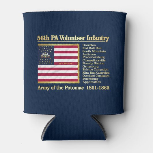 Rafraîchisseur Pour Canette 56e Infanterie volontaire de Pennsylvanie (BH) (Devant)