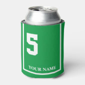 Rafraîchisseur Pour Canette 5 Vert avec couverture de selle Cheval Blanc Perso (Can devant)