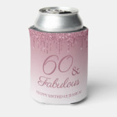 Rafraîchisseur Pour Canette 60 et fabuleux Rose Gold rose Parties scintillant  (Can Dos)