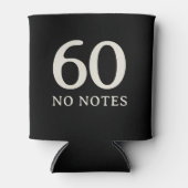 Rafraîchisseur Pour Canette 60 No Notes Birthday Personalized Minimal Party (Devant)