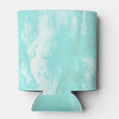 Rafraîchisseur Pour Canette 60e anniversaire Bougie d'aquarelle bleue (Dos)