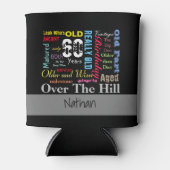 Rafraîchisseur Pour Canette 60e anniversaire heureux en style Graffiti (Devant)