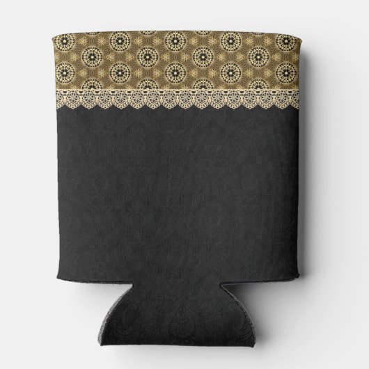 Rafraîchisseur Pour Canette 60e anniversaire pour son A18 Noir et or (Dos)