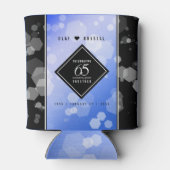 Rafraîchisseur Pour Canette 65e anniversaire de l'élégant Mariage Blue Sapphir (Dos)