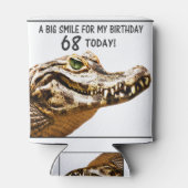Rafraîchisseur Pour Canette 68e anniversaire Alligator Smile (Dos)