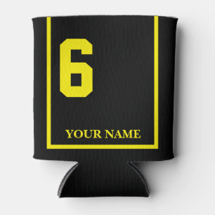 Rafraîchisseur Pour Canette 6 Noir avec selle Cheval Jaune Couverture Personna