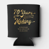 Rafraîchisseur Pour Canette 70e anniversaire Années rétro dans le nom de fabri (Dos)