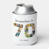 Rafraîchisseur Pour Canette 70e anniversaire Conception de votre propre collec (Can devant)