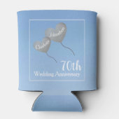 Rafraîchisseur Pour Canette 70e anniversaire du mariage de platine peut refroi (Dos)