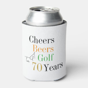 Rafraîchisseur Pour Canette 70e anniversaire Golf Cheers Bières Party