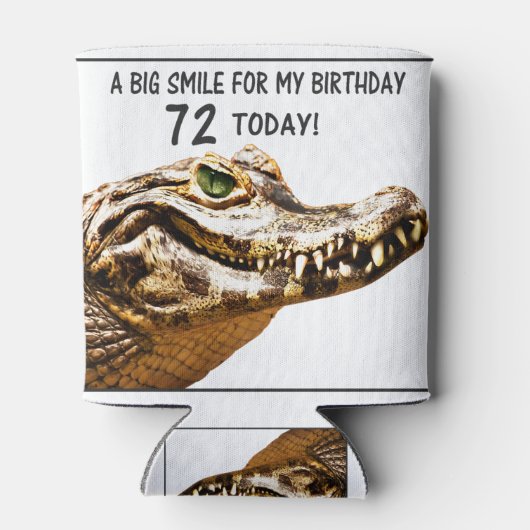 Rafraîchisseur Pour Canette 72e anniversaire Alligator Smile (Dos)