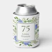 Rafraîchisseur Pour Canette 75e anniversaire Blue Hydrangeas (Can devant)