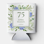 Rafraîchisseur Pour Canette 75e anniversaire Blue Hydrangeas (Devant)