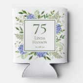 Rafraîchisseur Pour Canette 75e anniversaire Blue Hydrangeas (Dos)