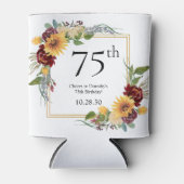 Rafraîchisseur Pour Canette 75e anniversaire Tournesols (Devant)