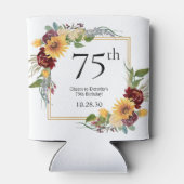 Rafraîchisseur Pour Canette 75e anniversaire Tournesols (Dos)