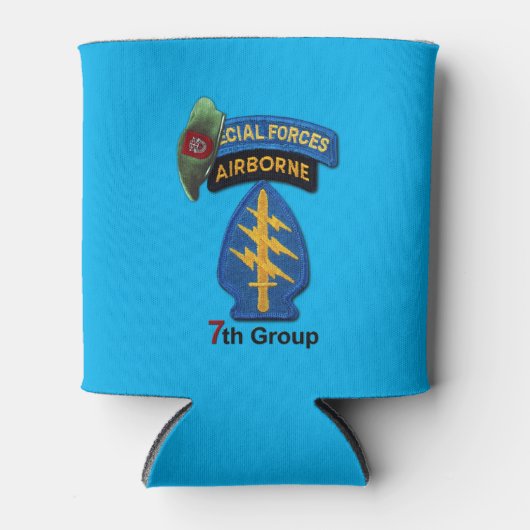 Rafraîchisseur Pour Canette 7e Groupe des forces spéciales Berets verts Ancien (Devant)