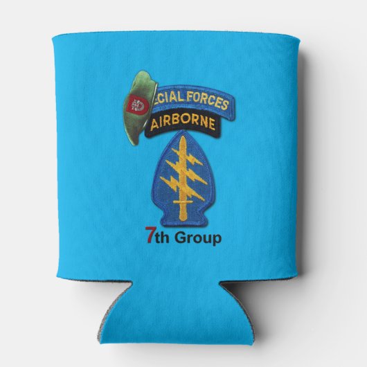 Rafraîchisseur Pour Canette 7e Groupe des forces spéciales Berets verts Ancien (Dos)