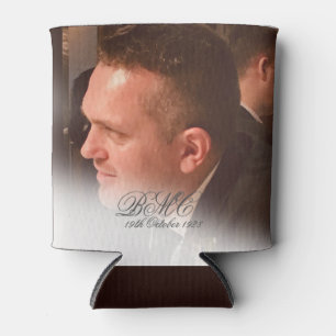 Rafraîchisseur Pour Canette 80e anniversaire masculin Photo simple et élégante