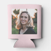 Rafraîchisseur Pour Canette 80e anniversaire Nom 1946 Chic rose Grey Photo (Dos)