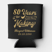 Rafraîchisseur Pour Canette 80e anniversaire ou toute année rétro en devenir (Devant)