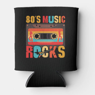 Rafraîchisseur Pour Canette 80s Music Rocks - Vintage Retro Distressed
