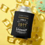 Rafraîchisseur Pour Canette 80th Birthday Ajouter le nom Année Légendaire Blac<br><div class="desc">Personnalisé 80ème anniversaire. Ajoutez votre nom anniversaire peut refroidir. Modifiez le nom et l'année avec le modèle fourni. Une merveilleuse idée d'anniversaire noir sur mesure. Plus de cadeaux et de fournitures de fête disponibles avec le design "légendaire" dans le magasin.</div>