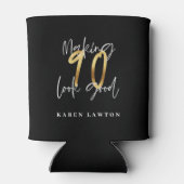 Rafraîchisseur Pour Canette 90 ans en or (Dos)