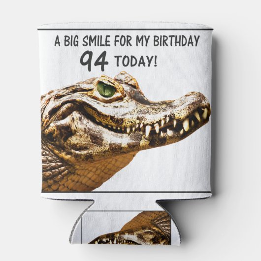 Rafraîchisseur Pour Canette 94e anniversaire Alligator Smile (Dos)