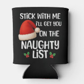 Rafraîchisseur Pour Canette A funny Christmas naughty list design T-Shirt (Dos)