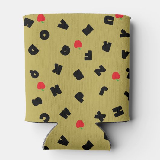 Rafraîchisseur Pour Canette ABC Lettre XYZ pomme enfant étudiant Retour 2 écol (Dos)