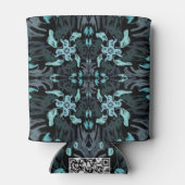 Rafraîchisseur Pour Canette Abstract Aquatic Shaded Repeating Pattern Swirls (Dos)