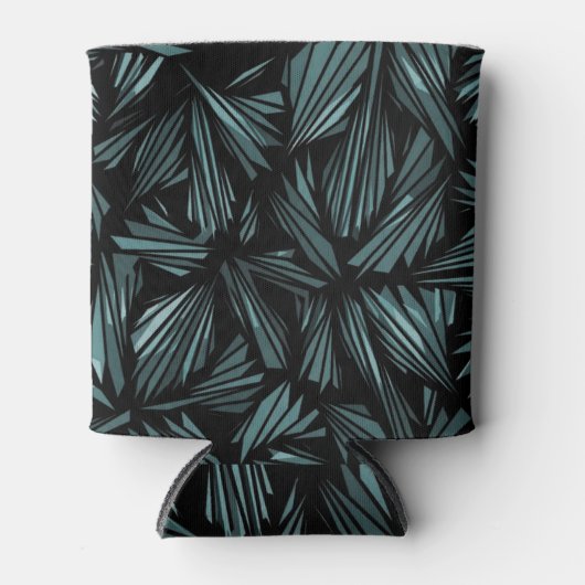 Rafraîchisseur Pour Canette Abstract Shattered Glass Blue Pattern Can Cooler (Devant)