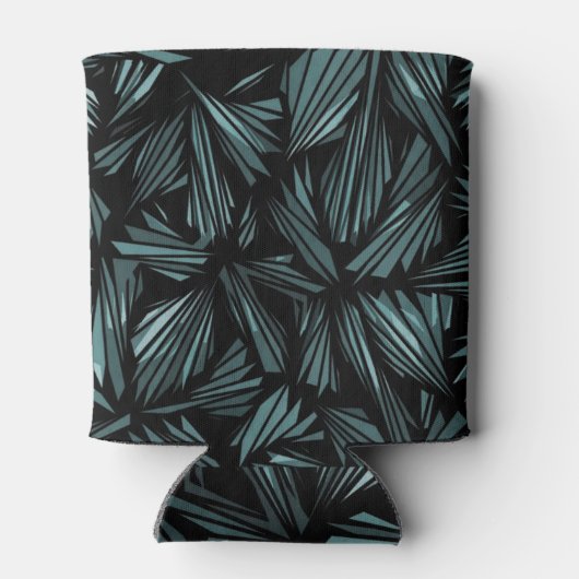 Rafraîchisseur Pour Canette Abstract Shattered Glass Blue Pattern Can Cooler (Dos)