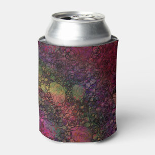 Rafraîchisseur Pour Canette Abstrait coloré avec des cercles grunge