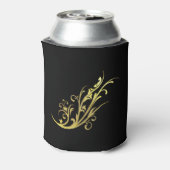 Rafraîchisseur Pour Canette Abstrait Faux Gold Flower Can Cooler (Can Dos)