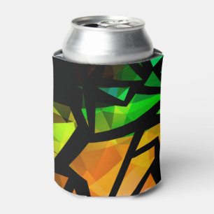Rafraîchisseur Pour Canette Abstrait graffiti polygonal moderne dar géométriqu