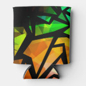 Rafraîchisseur Pour Canette Abstrait graffiti polygonal moderne dar géométriqu (Devant)