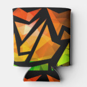 Rafraîchisseur Pour Canette Abstrait graffiti polygonal moderne dar géométriqu (Dos)