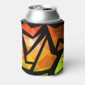 Rafraîchisseur Pour Canette Abstrait graffiti polygonal moderne dar géométriqu (Can Dos)