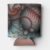 Rafraîchisseur Pour Canette Abstrait Imaginaire dynamique Fractal Art Brown Bl (Devant)