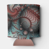 Rafraîchisseur Pour Canette Abstrait Imaginaire dynamique Fractal Art Brown Bl (Dos)