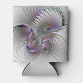 Rafraîchisseur Pour Canette Abstrait moderne Shy Imaginaire Figure Fractal Art (Devant)