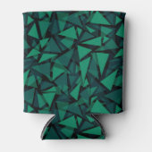 Rafraîchisseur Pour Canette Abstrait vert émeraude polygonale motif jeter pil (Devant)
