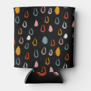 Rafraîchisseur Pour Canette Abstraite goutte de pluie boho, doodle tribal.