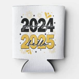 Rafraîchisseur Pour Canette Adieu 2024 Bonjour 2025 Fireworks Bonne année