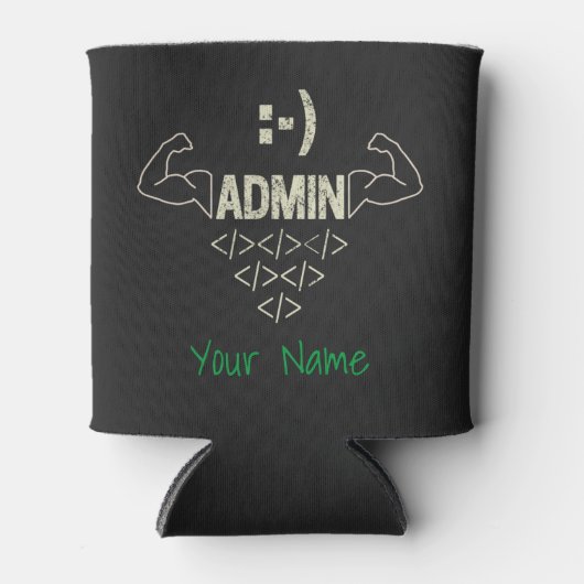 Rafraîchisseur Pour Canette Administrateur Administrateur IT Sysadmin Informat (Devant)