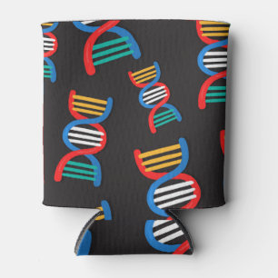 Rafraîchisseur Pour Canette ADN brins, conception scientifique motif.
