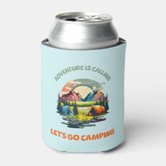 Rafraîchisseur Pour Canette Adventure is Calling allons faire du camping (Can devant)